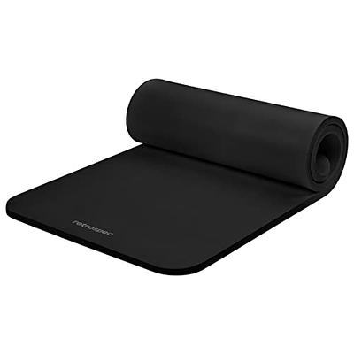 Retrospec Solana Yoga Mat 1 Thick w/Nylon Strap for Men & Women - Non Slip Exercise  Mat for Home Yoga, Pilates, Stretching, Floor & Fitness Workouts - Black -  Yahoo Shopping
