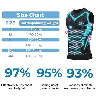 Ionic Shaping Vest, Men Body Shaper, 2023 New Version Ionic Shaping Vest  For Men, Comfortable Breathable Ice-silk Fabric