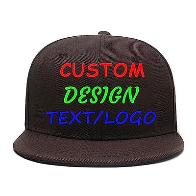Custom Baseball Cap Snapback Hats for Men,Hip Hop Style Flat Bill Hats for  Men Women Unisex Bronze - Yahoo Shopping