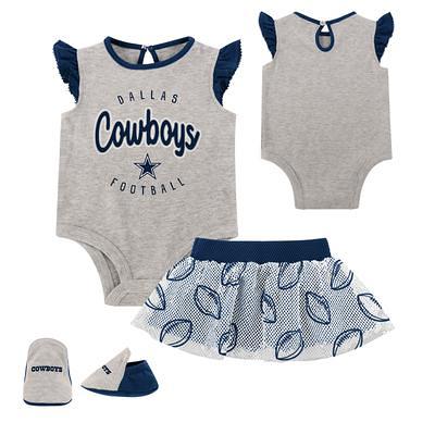 Chicago Bears Girls Newborn & Infant Navy/Heathered Gray All The Love  Bodysuit, Bib & Booties Set