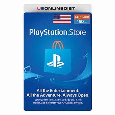 50 USD PlayStation Network Gift Card, PSN $50