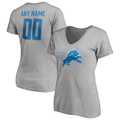 Men's Nike Heathered Gray Detroit Lions Primary Logo T-Shirt