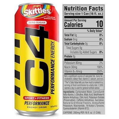 C4 Energy & Smart Energy Drinks Variety Pack, Sugar Free Pre Workout  Performance Drink With No Artificial Colors or Dyes, Zero Calorie, Coffee