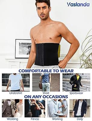 Fashion WAIST SECRET Men Slimming Body Shaper Belly Control Shapewear Man  Underwear Corset Waist Trainer Muscle Girdle Shirt(#White)