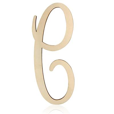 Wooden Monogram Letters for Wall Decor 12 Inch Cursive Wooden Letters  Unfinished Large Wood Letter C Focal20 Craft Alphabet Wall Hanging for  Wreath Nursery Baby Shower Home Decoration - Yahoo Shopping