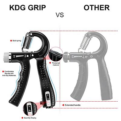 Hand Grip Strengthener 2 Pack,Grip Strength Trainer with Adjustable  Resistance 10-130 Lbs,Forearm Exerciser,Hand Grip Exerciser for Muscle  Building