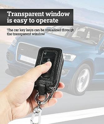 Leather Key Holder,Car Key Cover,Car Keychain,Key Fob,Remote Pouch