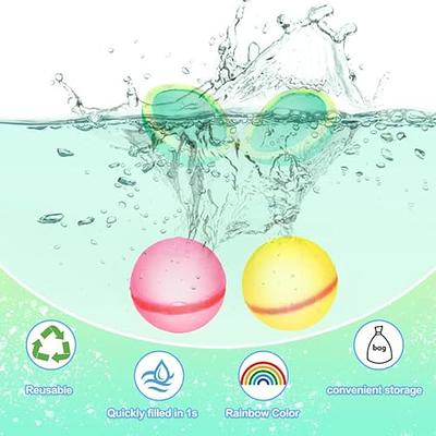  98K Reusable Water Bomb Balloons, Latex-Free Silicone Water  Splash Ball with Mesh Bag, Self-Sealing Water Bomb for Kids Adults Outdoor  Activities Water Games Toys Summer Fun Party Supplies (12Pcs) : Toys