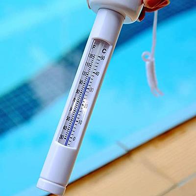 Kingsource Large Floating Pool Thermometer, Water Temperature Thermometers  with String for Outdoor & Indoor Swimming Pools, Spas, Hot Tubs,Fish Ponds