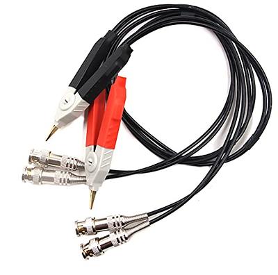 Chiloskit Terminal Kelvin Clip Wires with 4 BNC LCR Meter Test Lead Cable  Probe Set - Yahoo Shopping