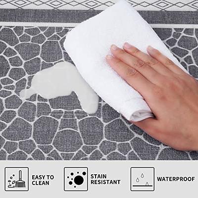 ASPMIZ Modern Kitchen Floor Mat Anti Fatigue Cushioned, Marble Kitchen  Runner Rug Non Slip Washable, Waterproof