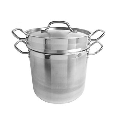 DELUXE Sauce Pan with Lid, 8 Quart Stainless Steel Saucepan with Double  Handle, Multipurpose Large Cooking Pot for Sauces Pasta, Suitable