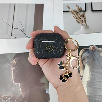 Airpods 3 Louis Vuitton Logo Leather Case - Black