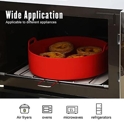 Air Fryer Silicone Baking Tray Reusable Non-Stick Air Fryer Silicone Basket.