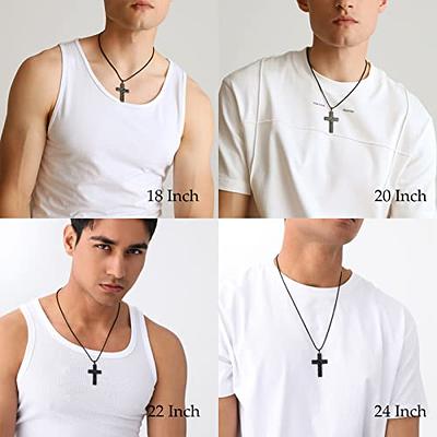 Cross Necklace - Silver Cross Pendant for Men Jewelry - Gift for Him -  Nadin Art Design - Personalized Jewelry