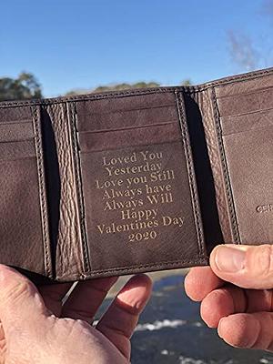 Mens Personalized Trifold Wallet