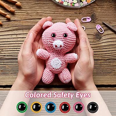 Nelytiya Safety Eyes 60pcs Plastic Safety Eyes, 20mm Glitter Craft Doll  Eyes with Washers for Plush Animal Crochet Bear Toys Crafts Making, Stuffed  Animal Eyes for Crochet Animals Doll Making Supplies 