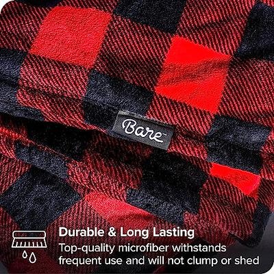 Twin/twin Xl Microlight Plush Solid Brushed Blanket Black : Target