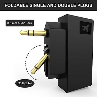 Asobilor Airplane Bluetooth Adapter for Wireless Headphones/Earbuds, Bluetooth  5.0 Transmitter Compatible with Any 3.5mm Audio Jack on Airplane, Home,  Gym, Boats or in Car, Foldable Single/Double Plug - Yahoo Shopping