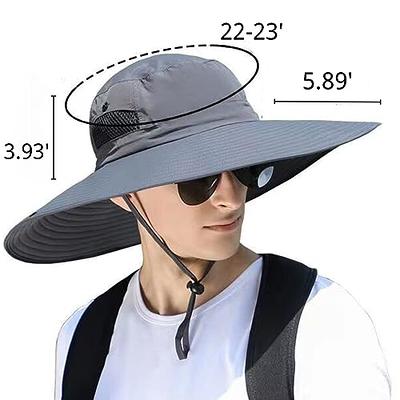 Sun Hat for Men Super Wide Brim Bucket Hat UPF50+ Waterproof Sun Hat for  Fishing, Hiking, Camping Vintage Green - Yahoo Shopping