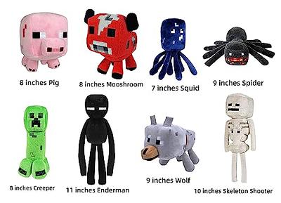 ♢ Minecraft Coleção 7 Bonecos Pelúcia CREPER, ENDERMAN, BABY PIG, BABY  MOOSHROOM, OCELOT, OVELHA - HAPPY COSPLAY