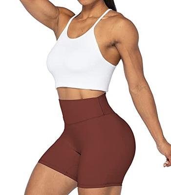 Sunzel High Waist Biker Shorts for Women No Front Seam Soft Yoga