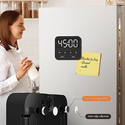 Timer,Kitchen Timer,Classroom Timer for Kids,Magnetic Digital Stopwatch  Clock Countdown Countup Timer with Large LED Display Volume Adjustable for  Cooking,Exercise, Baking, Desk - Yahoo Shopping