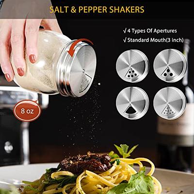 6pcs/set Kitchen Pepper And Salt Box Condiment Bottles Salt Shaker