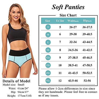 Women's Underwear High Waisted Full Coverage Briefs No Muffin Top