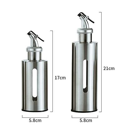 Cabilock 2pcs Kitchen Bottle Glass Dressing Bottle Glass Condiment