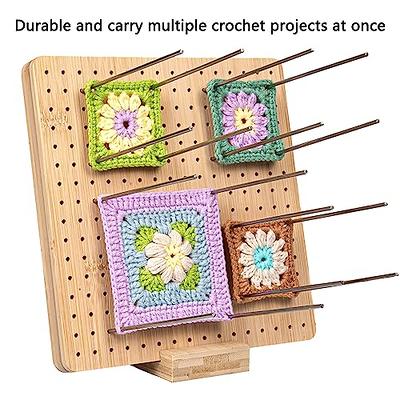 11 Inch Crochet Blocking Board - Bamboo Granny Square Blocking Board,  Knitting Accessories for Crocheting Gift for Grandmother Crochet Projects  with