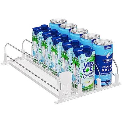 Drink Organizer for Fridge, Self Pushing Soda Can Dispenser for