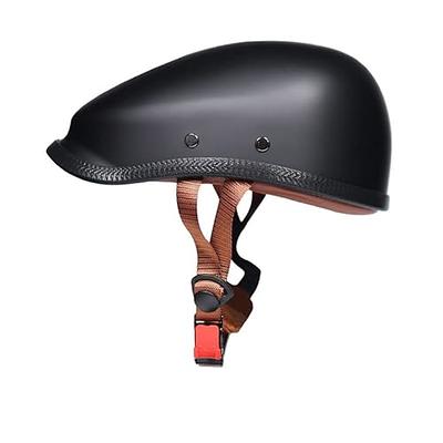 Ever TA Street Motorcycle Half Helmets - Casco para hombre, moto 3/4 con  cara abierta, diseño Jet con visera, casco unisex, aprobado por ECE/DOT