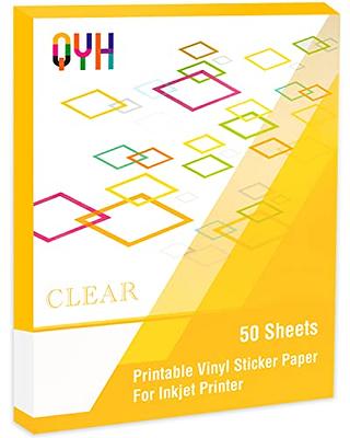  HTVRONT Printable Vinyl Sticker Paper - 55 Sheets