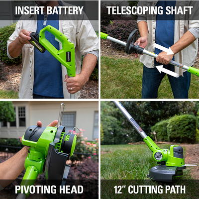 Greenworks 40V Cordless String Trimmer and Leaf Blower Combo Kit, 2.0Ah  Battery and Charger Included - Yahoo Shopping