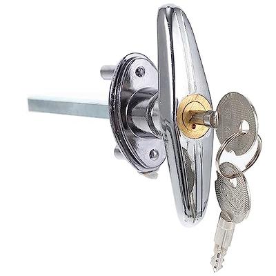 Flap Door Lock Metal Cable Locks with Keys Garage Opener