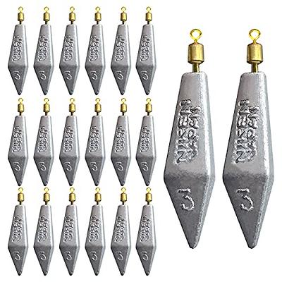  Dr.Fish 5 Pack Pyramid Sinkers Saltwater Fishing