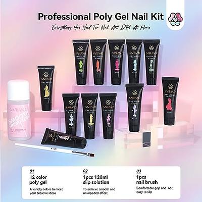9 Pcs Nail Kit-Poly Gel Nail Extension Set-Manicure