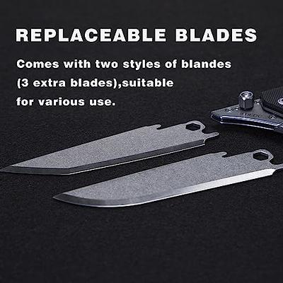 9TiEDC Replaceable Blade Folding Knife with Pocket Clip,EDC Pocket Utility  Knife for Work,Construction and Home Improvement,Sharp Camping outdoor  Activities Knife,4pcs Replaceable Blades. - Yahoo Shopping