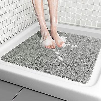 Bathtub Mat OTHWAY Soft Rubber Bathroom Bathmat with Strong Suction Cups  (Grey)