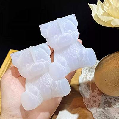 YSCEN Silicone Molds Cute Bear, Animal Craft Art Silicone Soap Mold, Craft Molds DIY Handmade Soap Molds - Best Craft Soap for Gifts - Soap Making