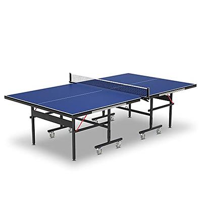 JOOLA Inside Table Tennis Table - Professional Indoor Ping Pong Table with  Quick Clamp Ping Pong Net & Post Set - 10 Minute Easy Assembly - Foldable