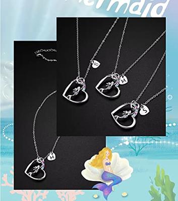 Unicorn Necklace for Girls Crystal Heart Pendant Necklaces Unicorn Jewelry  Gifts for Teens Girls Daughter Granddaughter Niece Birthday Christmas-Moon  Star 