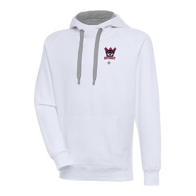 Men's Antigua White Philadelphia Eagles Victory Pullover Hoodie