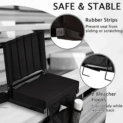 Jauntis Stadium Seats for Bleachers, Bleacher Seats with Ultra Padded Comfy  Foam Backs and Cushion, Wide Portable Stadium Chairs with Back Support and  Shoulder Strap - Yahoo Shopping