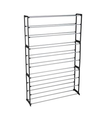 Sunbeam 50 Pair Shoe Rack - Black