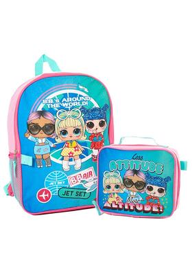 Lol Surprise 5 Piece Backpack & Lunch Box Set, Multi