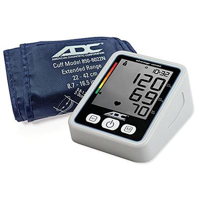 A&D Medical Essential Wide Range Cuff Upper Arm Blood Pressure Machine  (8.6-16.5/ 22-42 cm) Home BP Monitor, One Click Operation with Easy to  Read