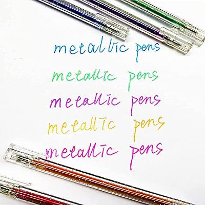 SMOOTHERPRO Glitter Gel Pens 1.0mm Metallic Vibrant Sparkle Colorful Pen 12  Colors for Coloring Calligraphy Cards Journal Drawing (SC623-12) - Yahoo  Shopping