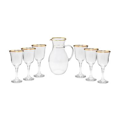 Textured Hexagonal Clear Wine Glass Set Of 5 Vintage Glassware Elegant  Glasses For Anniversary Party Valentines Day Gift - Yahoo Shopping